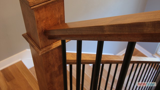 Stair Landing with Newel Post